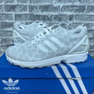 Adidas ZX Flux TorsionWhite Leopard Print B24387 Womens Size 7 New